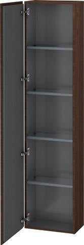 Duravit L-Cube Hochschrank 243x400x1760 mm nussbaum gebürstet, 1 Tür links, Soft-Close