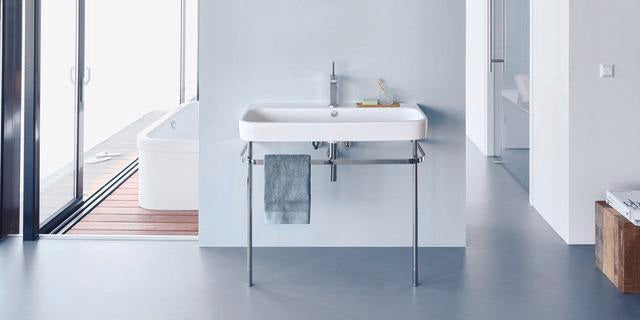 DURAVIT Möbelwaschtisch Happy D.2 1000 mm mit Überlauf, 1 Hahnloch, weiß WonderGliss