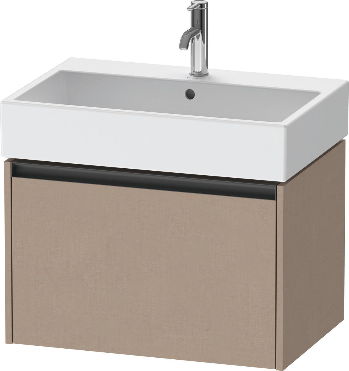 Duravit Waschtischunterbau Ketho.2 wandhängend 684 mm betongrau matt mit 1 Auszug