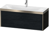 Duravit XViu c-bonded Waschtischunterschrank 1200 mm Eiche mit 2 Schubkästen und Waschschüssel