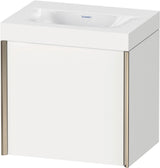 DURAVIT XViu c-bonded Waschtischset wandhängend 450 mm weiß mit Siphon und 1 Tür