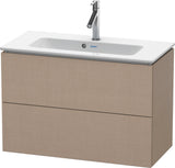 DURAVIT L-Cube Waschtischunterbau 820 mm weiß matt mit 2 Schubkästen und Tip-On-Technik