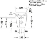 DURAVIT SensoWash Slim Dusch-WC Sitz weiß mit Fernbedienung und Durchlauferhitzer