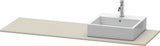 Duravit Konsole XSquare 1600 mm Taupe Seidenmatt mit 1 Ausschnitt links