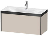 Duravit Möbelwaschtischset XVIU 1000x480mm Chaos mit Raumsparsiphon und Hahnlochbank