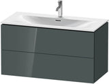 DURAVIT L-Cube Waschtischunterbau, wandhängend, 1020 mm, 2 Schubkästen, weiß matt