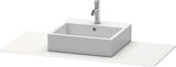 DURAVIT XSquare Konsole 800x550x16mm Taupe super matt – Mit Aussparung für Waschschüssel
