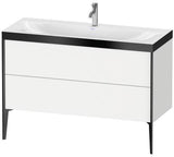 Duravit XViu Möbelwaschtisch-Set 1200 mm mit Unterschrank Nussbaum und Keramik-Waschtisch