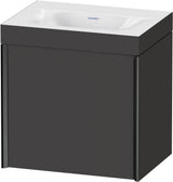 DURAVIT XViu Waschtischunterbau 460x450x330mm, 1 Tür, champagner matt / Graphit Supermatt, Rahmen 80