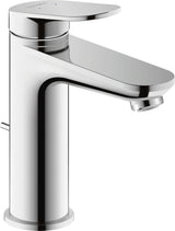 DURAVIT Wave Einhebel-Waschtischmischer M mit Zugstange, Chrom – Keramikmischsystem, 122 mm Ausladung