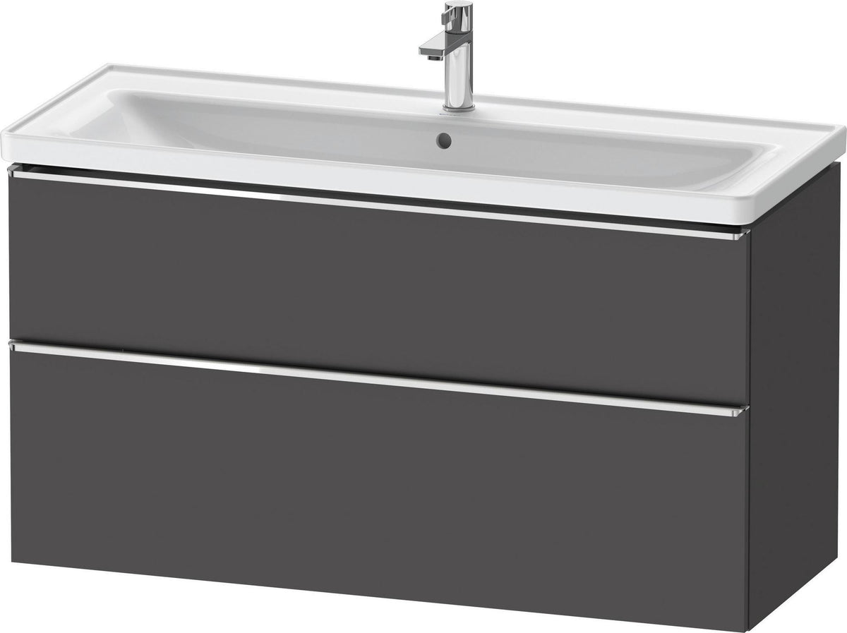 DURAVIT D-Neo Waschtischunterbau 1184 mm Eiche Schwarz mit Bronze Griff