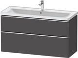 DURAVIT D-Neo Waschtischunterbau 1184 mm Eiche Schwarz mit Bronze Griff