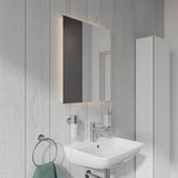 DURAVIT Waschtisch ME by Starck 550 mm Weiß Seidenmatt mit Überlauf und Hahnloch