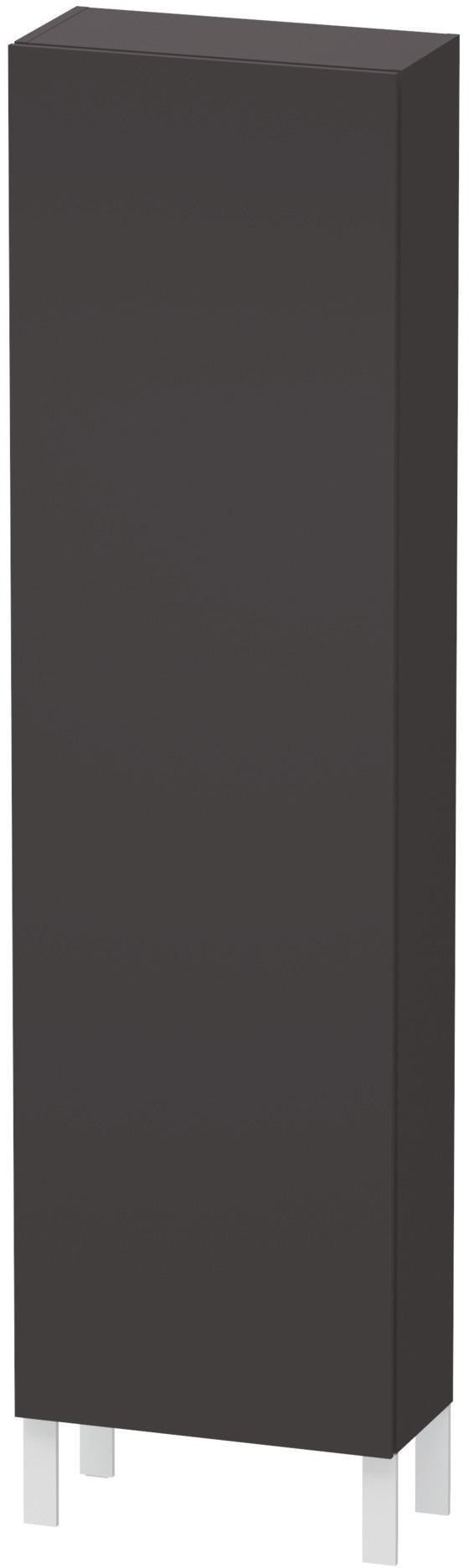 DURAVIT L-Cube Hochschrank 500 mm graphit matt – 1 Tür, Soft-Close, wandhängend