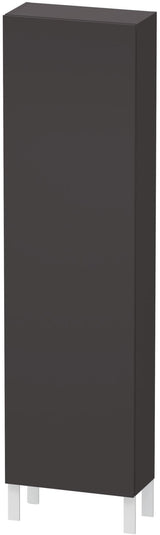 DURAVIT L-Cube Hochschrank 500 mm graphit matt – 1 Tür, Soft-Close, wandhängend