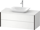 Duravit Waschtischunterbau XVIU 1200x550mm Champagner Matt S-Matt mit Konsolenplatte