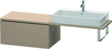 DURAVIT L-Cube Unterschrank für Konsole 820 mm, 1 Auszug, Weiß Matt, Tip-on