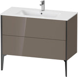 Duravit XViu Waschtischunterbau bodenstehend 1010 mm, 2 Auszüge, weiß matt, Tip-On