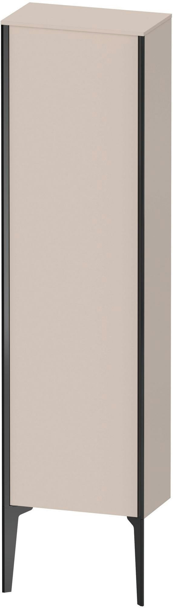 DURAVIT Halbhochschrank XViu 1330 mm rechts, matt basalt, mit Tip-on und Soft-Close