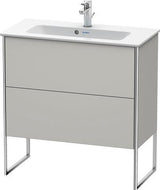 Duravit Waschtischunterbau XSQUARE 810x831x388 mm mit 2 Auszügen, s-matt, Eiche Ahorn