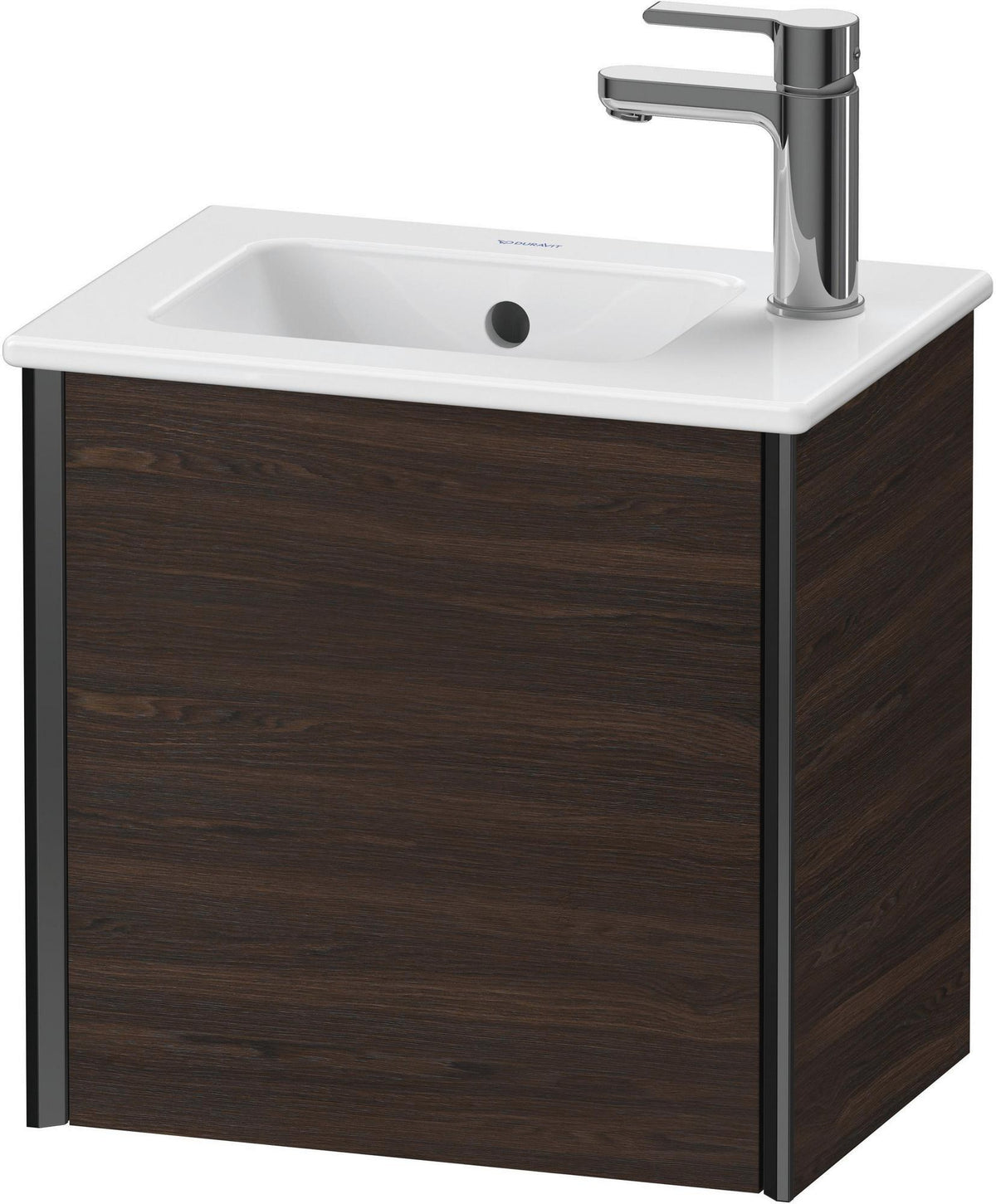 DURAVIT XViu Waschtischunterbau wandhängend 410 mm Nussbaum mit Tip-On-Technik