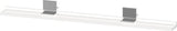 DURAVIT Sivida Spiegelablage 1280x115x35 mm – Chrom/Weiß Matt, inkl. Befestigungsmaterial