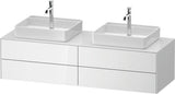 Duravit White Tulip Waschtischunterbau 1600 mm Nussbaum links von Philippe Starck