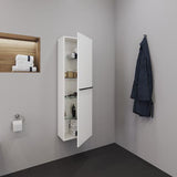 Duravit D-Neo Halbhochschrank 400 mm Eiche mit 1 Tür und Soft-Close
