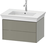DURAVIT White Tulip Waschtischunterbau 684 mm, 2 Schubkästen, weiß seidenmatt, LED