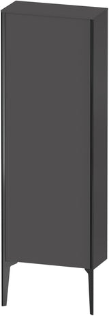 Duravit Halbhochschrank XViu 1330 mm graphit matt – 1 Tür, Soft-Close, Push-Open