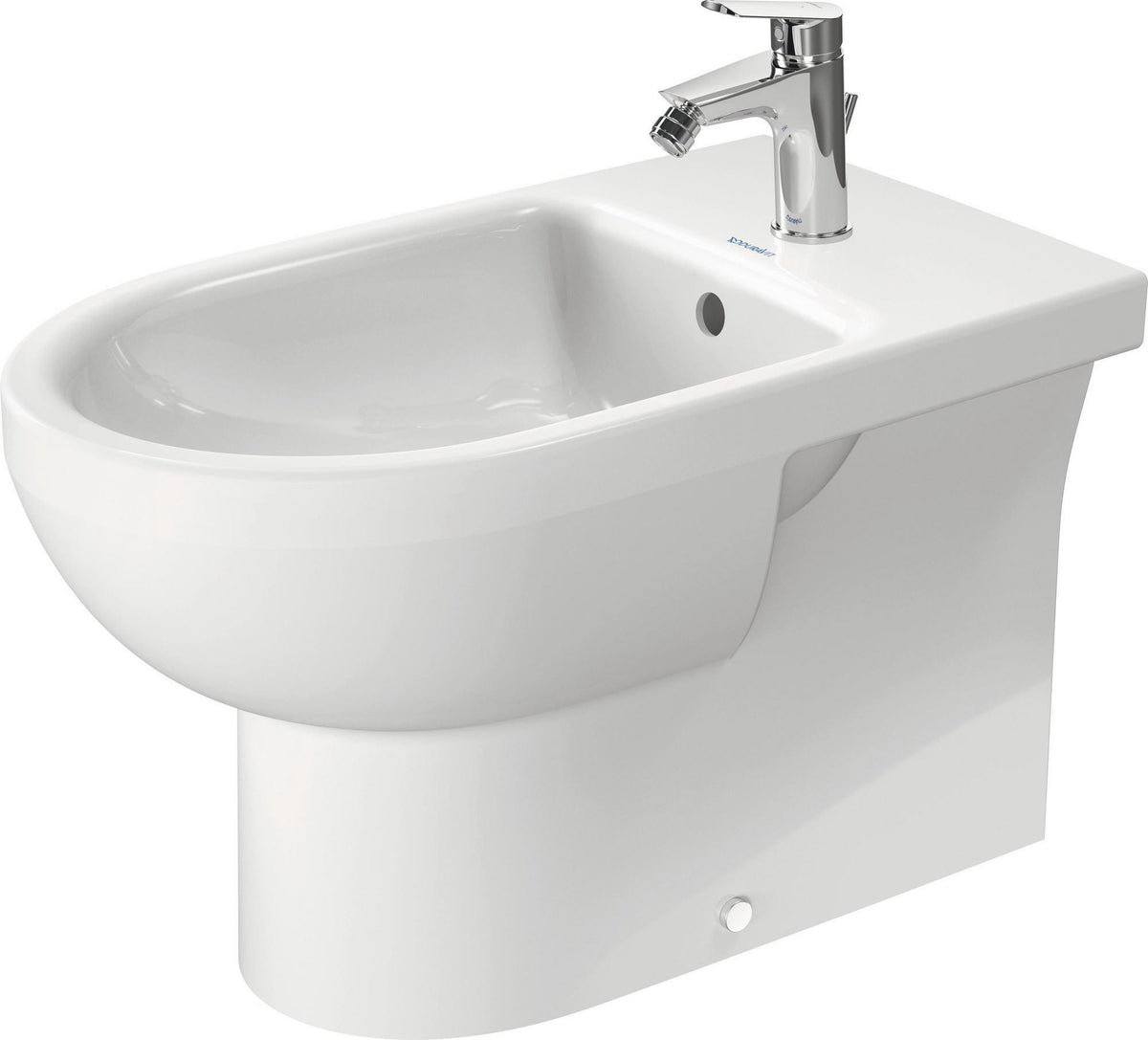 Duravit No.1 Stand-Bidet 650 mm weiß, mit Überlauf und Hahnlochbank