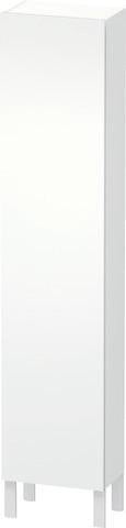 DURAVIT Hochschrank L-Cube 243x400x1760mm, 1 Tür links, weiß matt – Soft-Close, 4 Glasböden