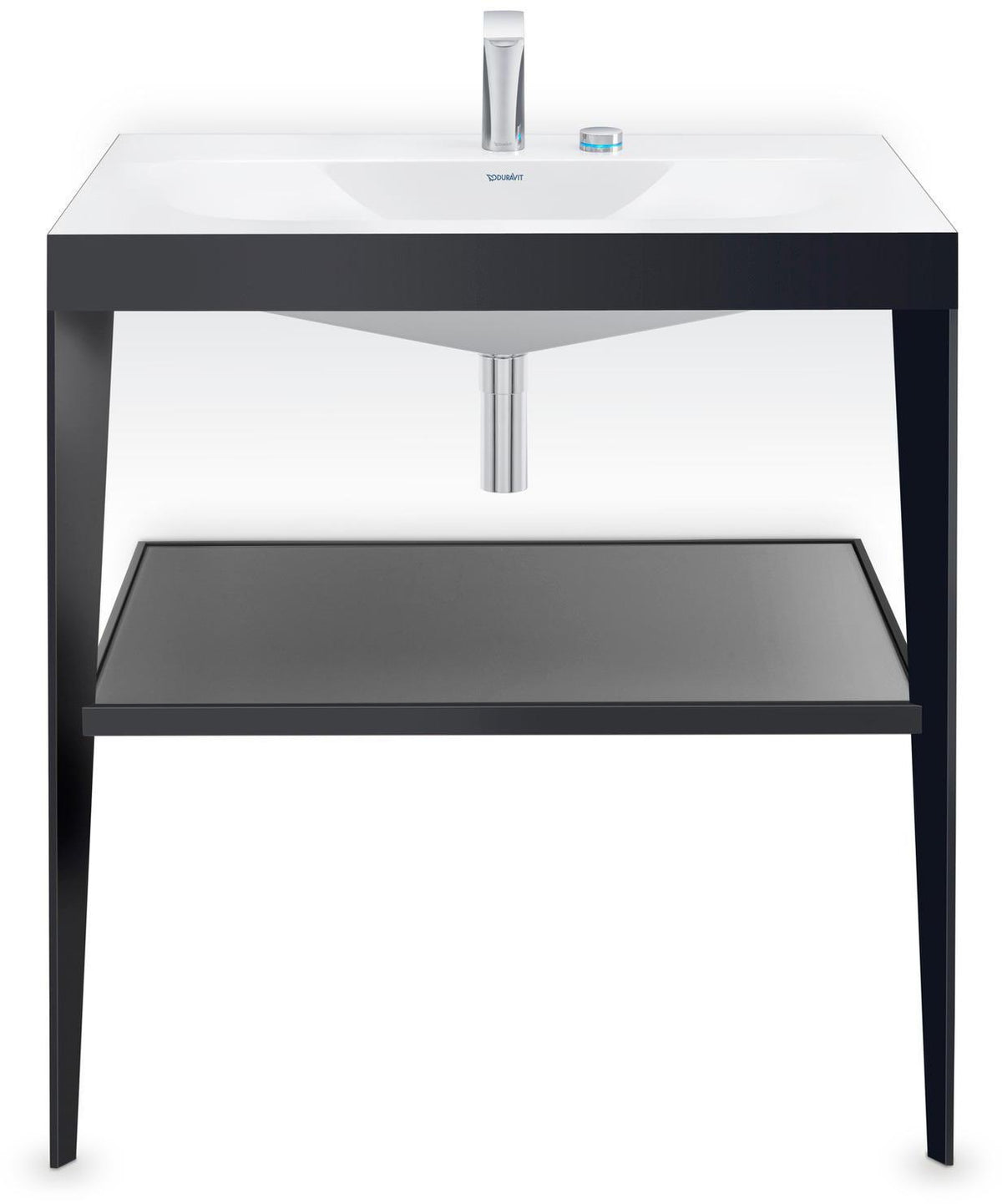 DURAVIT XViu c-bonded Waschtisch-Set mit Metallkonsole, 800 mm, apricot pearl hochglanz
