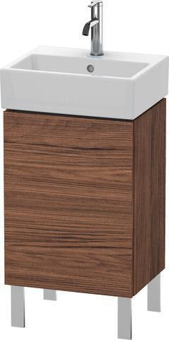 DURAVIT L-Cube Waschtischunterbau 593x434x341 mm, amerikanisch nussbaum, Anschlag links, für Vero Air