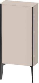 Duravit XViu Halbhochschrank 500 mm – Wandhängend, Tip-on, Taupe Matt