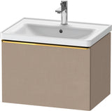 Duravit D-Neo Waschtischunterbau 634 mm betongrau matt mit Bronze-Griff und Soft-Close-Auszug