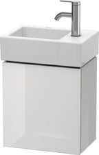 weiß hochglanz / Mitteldichte Faserplatte (MDF) / 1 Tür