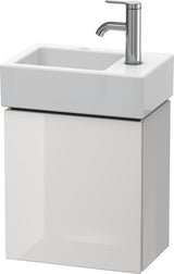 Duravit L-Cube Waschtischunterbau 364 mm betongrau matt, 1 Tür rechts, wandhängend