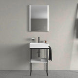 DURAVIT DuraSquare Waschtisch 500 mm weiß ohne Überlauf mit 1 Hahnloch für Möbelmontage