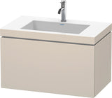 DURAVIT L-Cube c-bonded Waschtischset 800 mm wandhängend mit Tip-on Technik und Soft-Close