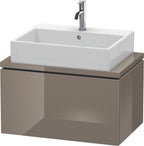 flannel grey hochglanz / Mitteldichte Faserplatte (MDF) / 1 Auszug