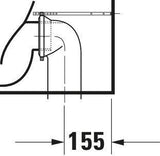 DURAVIT D-Neo Stand-Tiefspül-WC 650 mm rimless, weiß, Abgang Vario