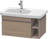 DURAVIT DuraStyle Waschtischunterbau 730 mm Eiche Terra/Weiß Matt mit Auszug und offenen Fächern