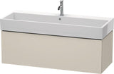 Duravit L-Cube Waschtischunterbau 1184 mm taupe supermatt mit Tip-On-Technik für Vero Air