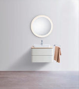 DURAVIT Aufsatzbecken Happy D.2 Plus 500 mm Weiß mit Überlauf und Hahnlochbank