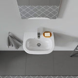DURAVIT D-Code Handwaschbecken 450 mm mit Überlauf, 1 Hahnloch, weiß