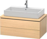 DURAVIT L-Cube Konsolenwaschtischunterbau 920 mm, 2 Schubkästen, Betongrau Matt, wandhängend