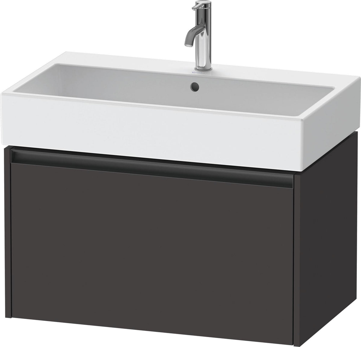 Duravit Waschtischunterbau Ketho.2 wandhängend 460x784x440mm Betongrau Matt 1 Auszug
