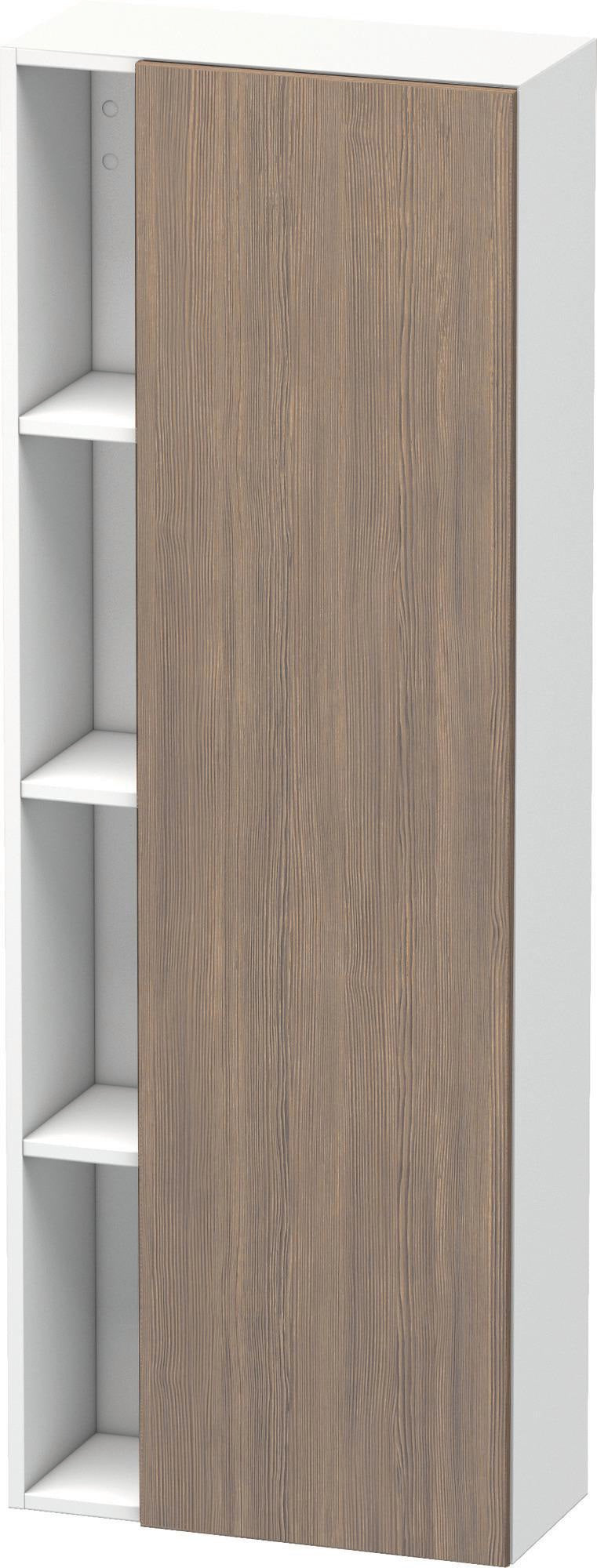 DURAVIT DuraStyle Hochschrank 240x500x1400mm, 1 Tür links, Eiche Terra/Weiß Matt