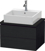 Duravit L-Cube Konsolenwaschtischunterbau 620 mm betongrau matt mit 2 Schubkästen und Tip-On-Technik